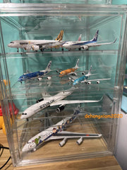 Acrylic Show Case Display Case Dustproof Large Capacity For 1/400 Airplane Model 07FC0E-D4 - KOEEK