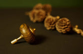 Brass+Wood Hand Twisting Spinning Top Gyro Gyroscope Spinner Men EDC Toy 07FC0E-D4 - KOEEK