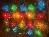 (Rare) 20 Vintage Tinsel-Lights General Electric Merry Midget Straight-Line GE - KOEEK