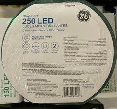 GE StayBright 250-Count 51.8-ft White Micro LED Christmas String Lights GE - KOEEK