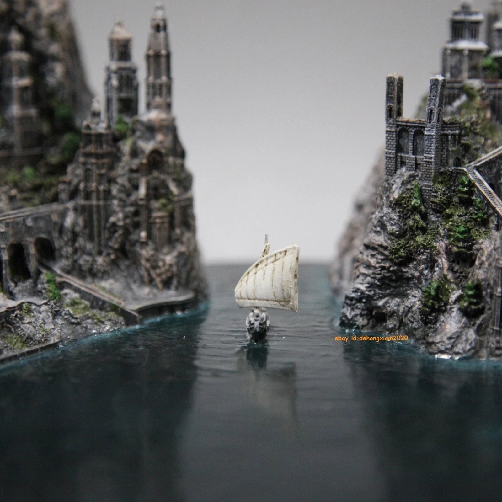 The Lord of the Rings The Hobbit Grey Havens Scene Display Resin Statue Model 07FC0E-D4 - KOEEK