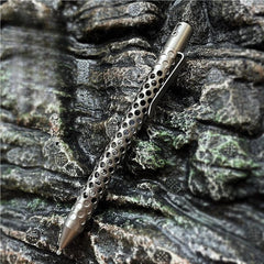 Titanium Alloy EDC Writing Pocket Pen Ballpoint Pen Hollow Signature Pen Gift 07FC0E-D4 - KOEEK