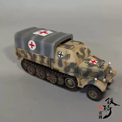 1/72 Scale WWII German Semi-tracked Sd.Kfz.7/2 Medical Vehicle Plastic Model 07FC0E-D4 - KOEEK