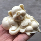 8x4.5x5cm Zodiac Pig Mini Ornament Office Home Car Decor Figurine 07FC0E-D4 - KOEEK