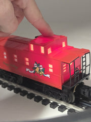 Lionel 6-16547 Christmas LIGHTED Square Window Caboose - - TESTED! O Gauge LIONEL - KOEEK