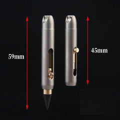EDC Mini Titanium Brass Infinity Pencil Portable Writing Tool Keychain Outdoor 07FC0E-D4 - KOEEK