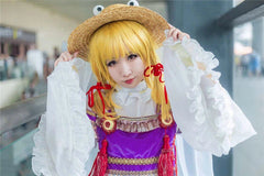 Anime TouHou Project Moriya Suwako Cosplay Costume Women Girl Dress Shirt Skirt 07FC0E-D4 - KOEEK