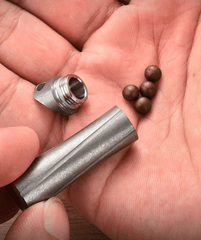 EDC Titanium Pill Holder Case Organizer Container Waterproof Portable Keychain 07FC0E-D4 - KOEEK