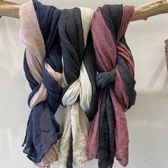 Mens Linen Cotton Scarf Unisex Soft Bandana Neck Wrap Scarves Neckerchief 07FC0E-D4 - KOEEK