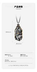 Pixiu Pendant Necklace Chinese Style Vintage Charm Gift 07FC0E-D4 - KOEEK