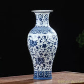14.17" Chinese Retro Jingdezhen Blue and White Porcelain Vase Home Decoration 07FC0E-D4 - KOEEK