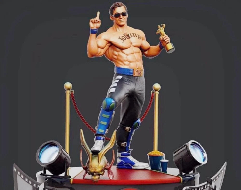 1/18 resin figure model kit Johnny Cage Fitness Champion Unassembled Unpainted 07FC0E-D4 - KOEEK