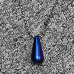 EDC Pure Titanium Waterproof Pill Box case Holder Container Necklace Pendant 07FC0E-D4 - KOEEK