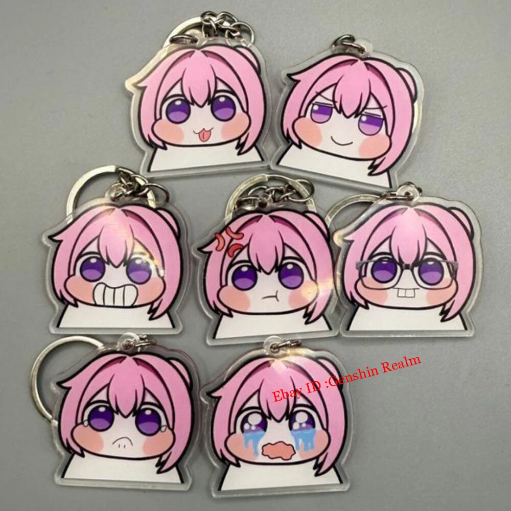 7Pcs/Set Anime NIKKE:The Goddess of Victory Doro Acrylic Keychain Decor Pendant 07FC0E-D4 - KOEEK