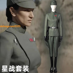 Star Wars Obi- Wan Kenobi Military Women Cosplay Costume Party Uniform Outfit 07FC0E-D4 - KOEEK