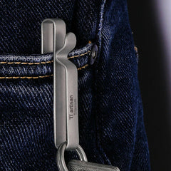 EDC Titanium Alloy Keychains Buckle Key Ring Quick Hanging Double-layer Buckle 07FC0E-D4 - KOEEK