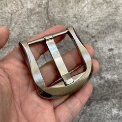 Concise Pure Titanium Men's Belt Pin Buckle Waist Strap Head EDC Accessories 07FC0E-D4 - KOEEK