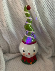 Johanna Parker Tall Spiral Light Up Christmas Snowman JOHANNA PARKER - KOEEK