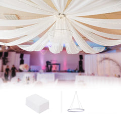 Ceiling Drapes Hanging Kit for Weddings Tent Bedroom Draping Parties Decoration 07FC0E-D4 - KOEEK