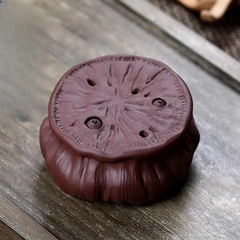 Purple Clay Tea Tray Tea Set Tea Set Decorated Purple Clay Lotus Heart Set 07FC0E-D4 - KOEEK