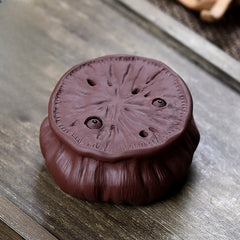 Purple Clay Tea Tray Tea Set Tea Set Decorated Purple Clay Lotus Heart Set 07FC0E-D4 - KOEEK