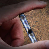 Outdoor EDC Titanium Alloy Keychain Safety Whistle Necklace Lanyard Survival 07FC0E-D4 - KOEEK