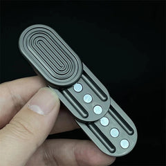 Black Alloy Haptic Slider Adult Three-layer Fidget Slider ADHD EDC Fidget Toys 07FC0E-D4 - KOEEK