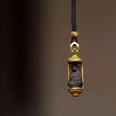 Copper Mini Buddha Amulet Pendant Necklace Vintage Style Unisex Jewelry 07FC0E-D4 - KOEEK