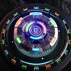 Fidget Spinner Silent EDC Slider Invader Gyro Fidget Metal Luminous Toys Gifts 07FC0E-D4 - KOEEK