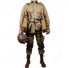 USMC WWII Army M42 Paratrooper Uniform Jacket Pants Set Normandy Landing D-day 07FC0E-D4 - KOEEK