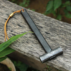 Japanese S55 High Carbn Steel Double Gennou Hammer Metalwork Ebony Handle EDC 07FC0E-D4 - KOEEK