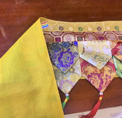 Tibetan Style Hanging Curtain Tablecloth Wall Fabric Buddhist Shrine Decoration 07FC0E-D4 - KOEEK