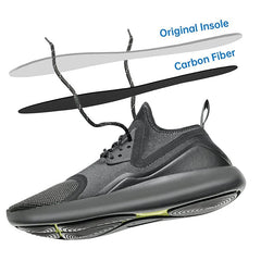 1.3mm Thickness 1 Pair Carbon Fiber Insole Shoe-Pad for Soccer Basketball Boots 07FC0E-D4 - KOEEK