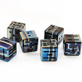 1PC Solid Zirconium Alloy Dice Whiskey Chilling Stone Metal Ice Cube EDC Toy 07FC0E-D4 - KOEEK
