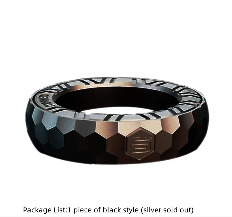 1PC Novel Irregular Fidget Ring EDC Stainless Steel Fidget Toy Stress Relief Toy 07FC0E-D4 - KOEEK