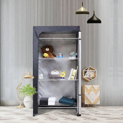 Shelf Cover Wire Shelving Rack Dust Cover 48X18X72,The Two-Way Zipper Design 07FC0E-D4 - KOEEK