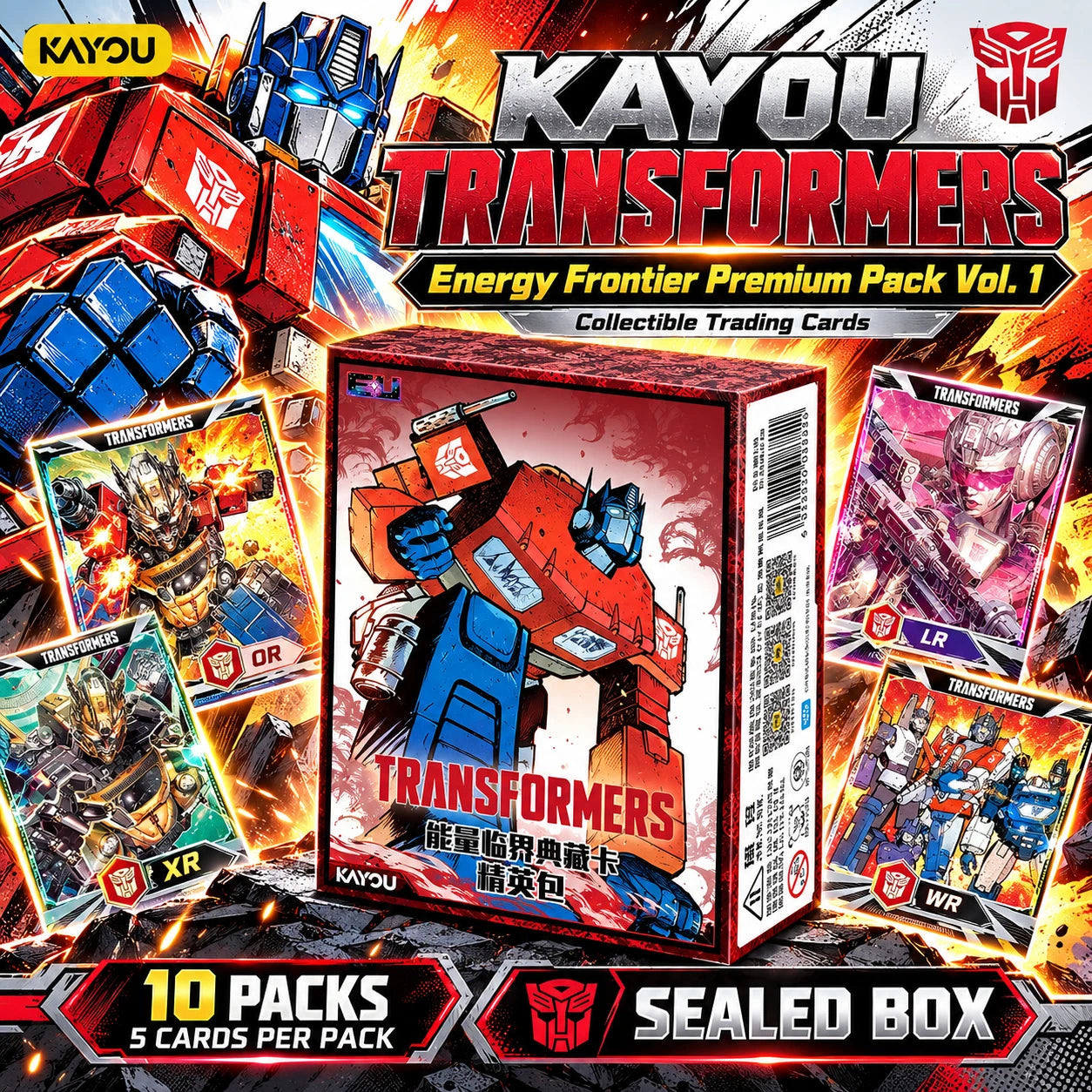 KAYOU Transformers Energon Critical Elite Pack Wave 1 Sealed Box 10 Packs 07FC0E-D4 - KOEEK