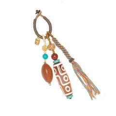 Chinese Style Keychain Bag Pendant High-End Handmade Creative Key Strap Gift 07FC0E-D4 - KOEEK