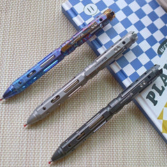 EDC Titanium Practical Ballpoint Pen Signature Working Pocket Mechanist Pen 07FC0E-D4 - KOEEK