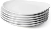 Ceramic 11-Inch Dinner Plate Set of 6 - White Dinner Plates - Scratch Resistant 07FC0E-D4 - KOEEK