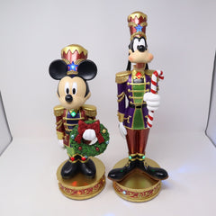 Disney Christmas Holiday Nutcrackers Mickey Mouse & Goofy Lights & Music Figures DISNEY - KOEEK