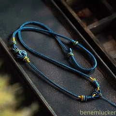 Exquisitely Tibetan Hand-woven Necklace Rope Amulet Thangka Pendant Accessories 07FC0E-D4 - KOEEK