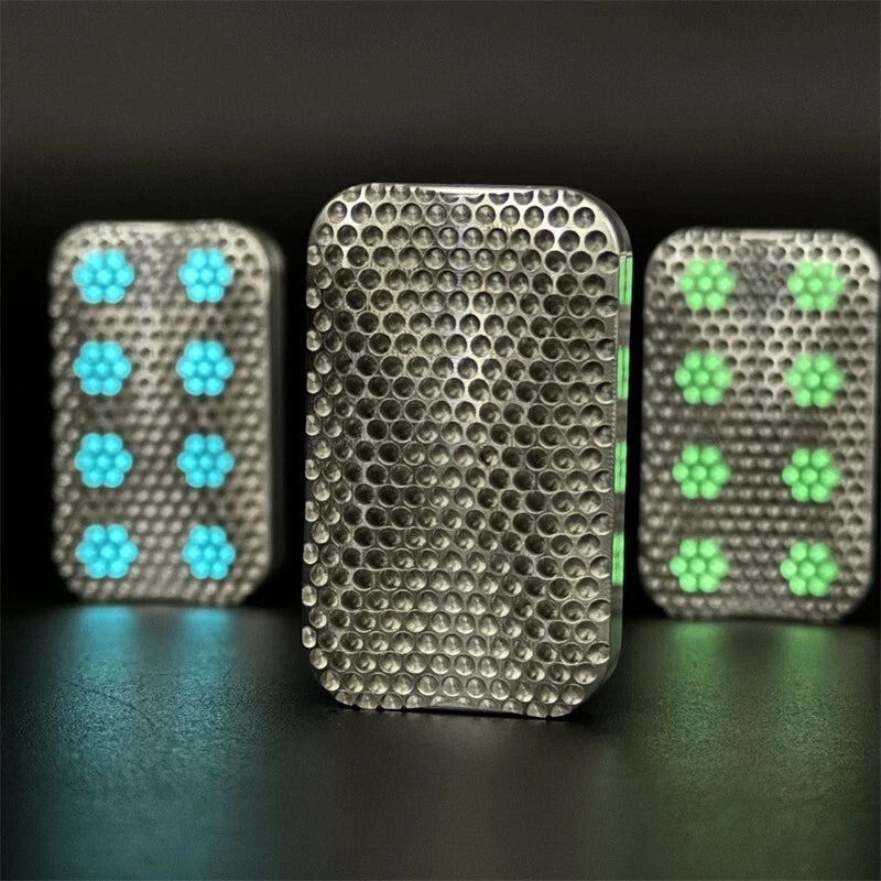 Titanium alloy Hollow Coral Fidget Slider Creative Push Fidget Stress Relief Toy 07FC0E-D4 - KOEEK