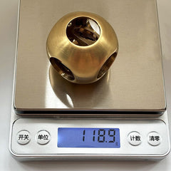 Solid Brass Handmade processed Circular Ghost Ball EDC for tabletop Decoration 07FC0E-D4 - KOEEK