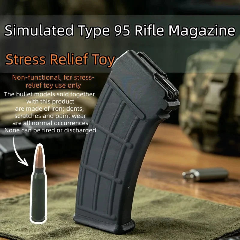 3D Printed Type 95 Magazine + 30pcs Bullet Model Tactical Loading Experience 07FC0E-D4 - KOEEK