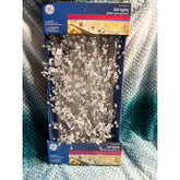 GE 100 Lights Glitter Gem Garland Clear Lights White Wire 9 ft GE - KOEEK