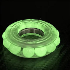 Creative Metal Punk Fidget Ring Fashionable and Novel Buddha Bead Fidget EDC Toy 07FC0E-D4 - KOEEK