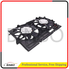 Radiator Cooling Fans 4H0959455AE 4H0121207B Fit For Audi RS5 13 14 15 4.2L 07FC0E-D4 - KOEEK