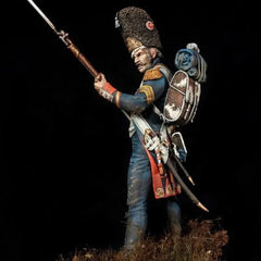 1/24 Resin Figure Model Kit 75mm Ancient French Grenadier Miniature Statue 07FC0E-D4 - KOEEK