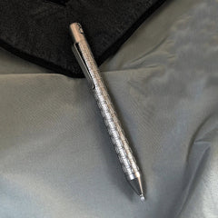 Pocket Titanium Double Locked Ballpoint Pen Lock Pattern Surface Design EDC Pen 07FC0E-D4 - KOEEK